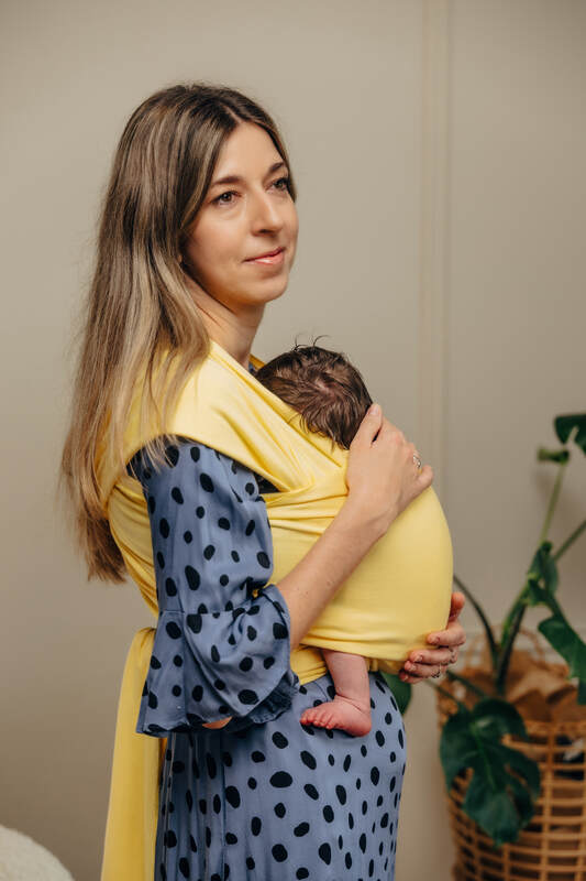 Lenny Lamb - Stretchy/Elastic Baby Sling - Sunbeam - standard size 5.0 m (grade B) B