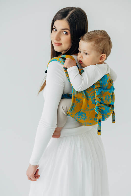 Lenny Lamb - Lenny Buckle Onbuhimo PRO baby carrier PRO RETRO N ROSES ROSARIUM