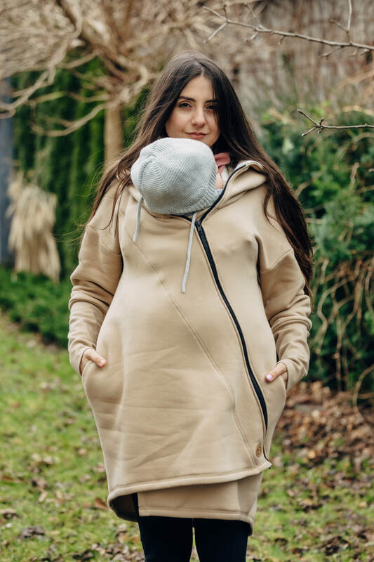 Lenny Lamb - Asymmetrical Hoodie - Beige with Jurassic Park - Ice Desert - size L (grade B) L B