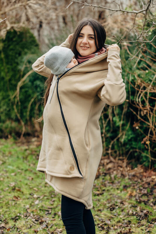 Lenny Lamb - Asymmetrical Hoodie - Beige with Jurassic Park - Ice Desert - size L (grade B) L B