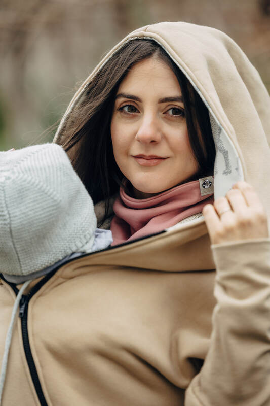 Lenny Lamb - Asymmetrical Hoodie - Beige with Jurassic Park - Ice Desert - size L (grade B) L B