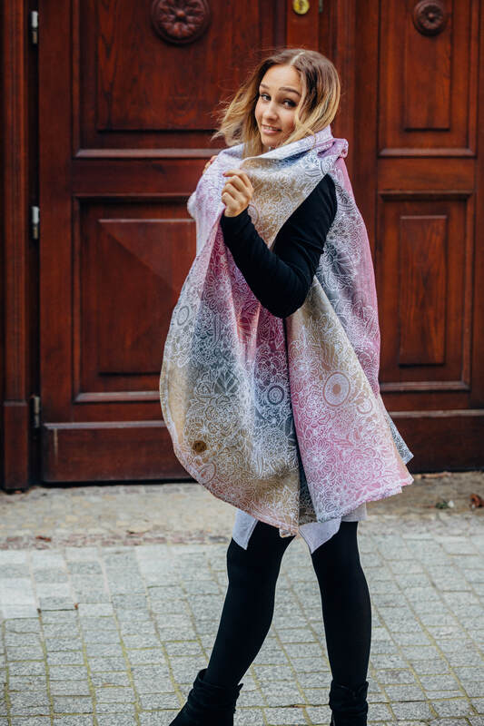 Lenny Lamb - Long Cardigan - size L/XL - WILD WINE - VINEYARD (98% cotton L XL WILD WINE VINEYARD B