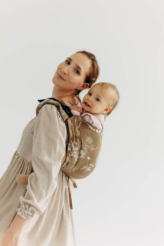 Lenny Lamb - Lenny Buckle Onbuhimo PRO baby carrier PRO HERBARIUM RAINDROPS