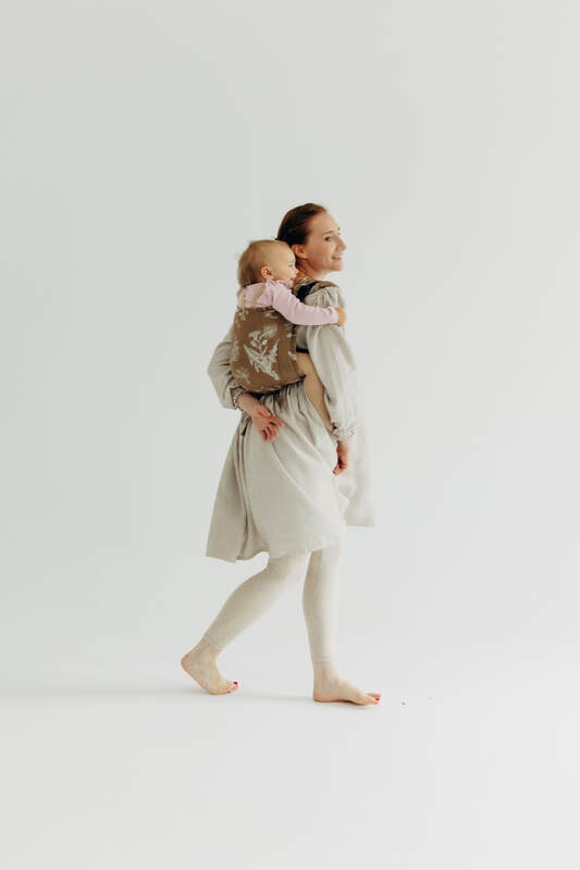 Lenny Lamb - Lenny Buckle Onbuhimo PRO baby carrier PRO HERBARIUM RAINDROPS