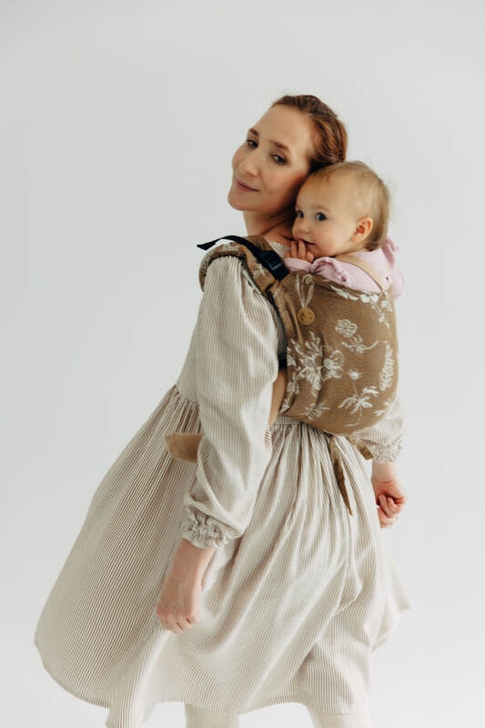 Lenny Lamb - Lenny Buckle Onbuhimo PRO baby carrier PRO HERBARIUM RAINDROPS