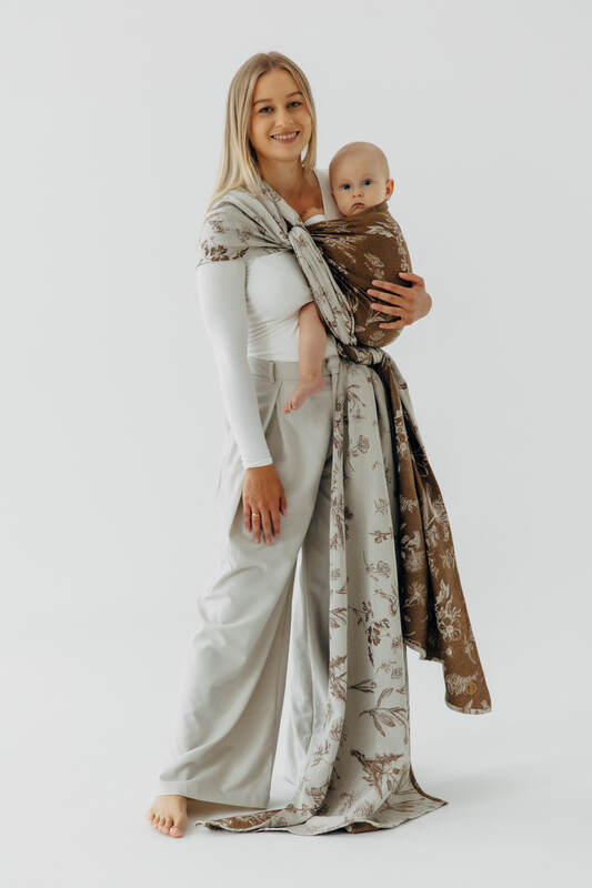 Lenny Lamb - Тъкан слинг-шал HERBARIUM RAINDROPS XL