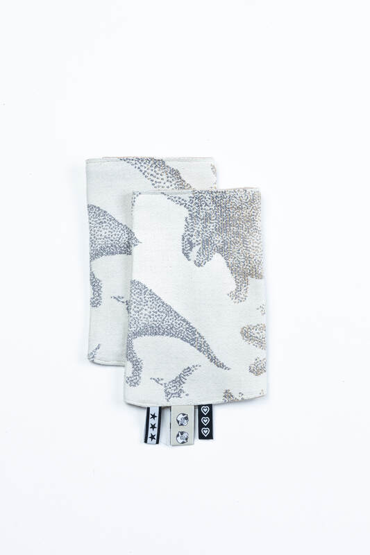Lenny Lamb - Drool Pads (100% cotton) - JURASSIC - ICE DESERT JURASSIC ICE DESERT