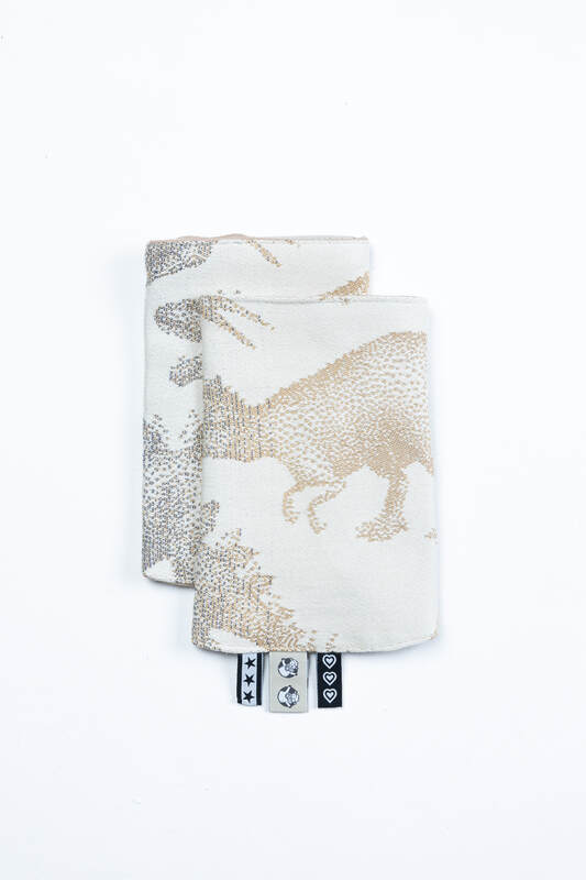 Lenny Lamb - Drool Pads (100% cotton) - JURASSIC - ICE DESERT JURASSIC ICE DESERT