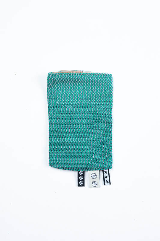 Lenny Lamb - Drool Pads (100% cotton) - LITTLE HERRINGBONE OMBRE GREEN  LITTLE HERRINGBONE OMBRE GREEN