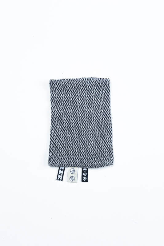 Lenny Lamb - Drool Pads (100% cotton) - LITTLE HERRINGBONE OMBRE GREY  LITTLE HERRINGBONE OMBRE GREY