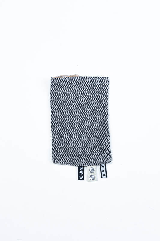 Lenny Lamb - Drool Pads (100% cotton) - LITTLE HERRINGBONE OMBRE GREY  LITTLE HERRINGBONE OMBRE GREY