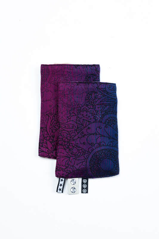 Lenny Lamb - Drool Pads (100% cotton) - WILD WINE - BOUQUET WILD WINE BOUQUET