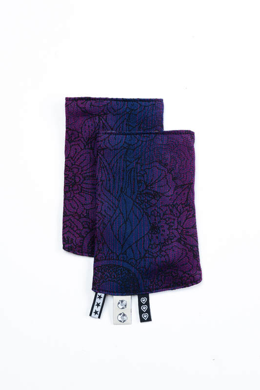 Lenny Lamb - Drool Pads (100% cotton) - WILD WINE - BOUQUET WILD WINE BOUQUET