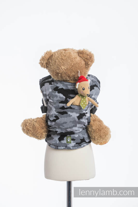 Lenny Lamb - Doll Carrier made of woven fabric (100% cotton) - GREY CAMO GREY CAMO