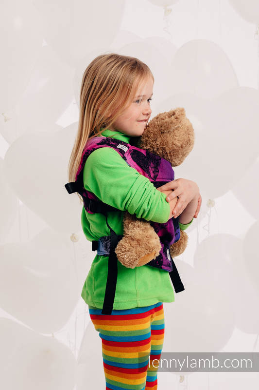 Lenny Lamb - Doll Carrier made of woven fabric LOVKA PINKY VIOLET