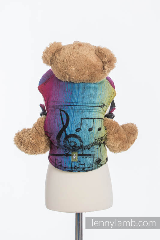 Lenny Lamb - Doll Carrier made of woven fabric SYMPHONY RAINBOW DARK