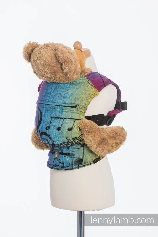 Lenny Lamb - Doll Carrier made of woven fabric SYMPHONY RAINBOW DARK