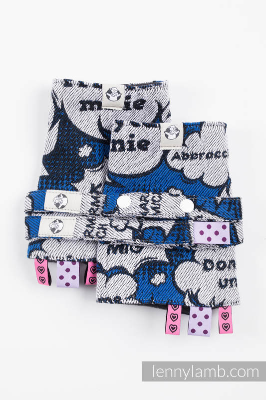 Lenny Lamb - Drool Pads & Reach Straps Set HUG ME BLUE