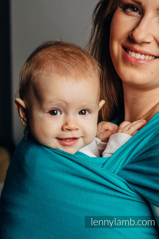 Lenny Lamb - Stretchy/Elastic Baby Sling - Turquoise - standard size 5.0 m (grade B) B