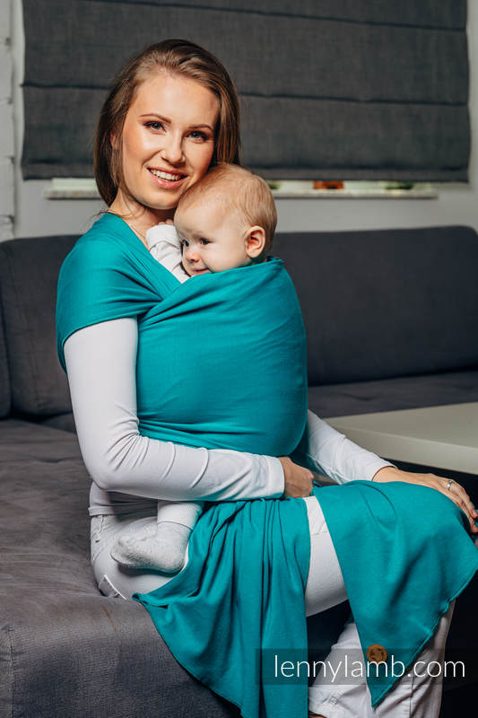 Lenny Lamb - Stretchy/Elastic Baby Sling - Turquoise - standard size 5.0 m (grade B) B