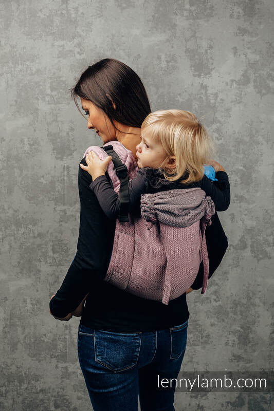 Lenny Lamb - Lenny Buckle Onbuhimo baby carrier LITTLE HERRINGBONE OMBRE PINK