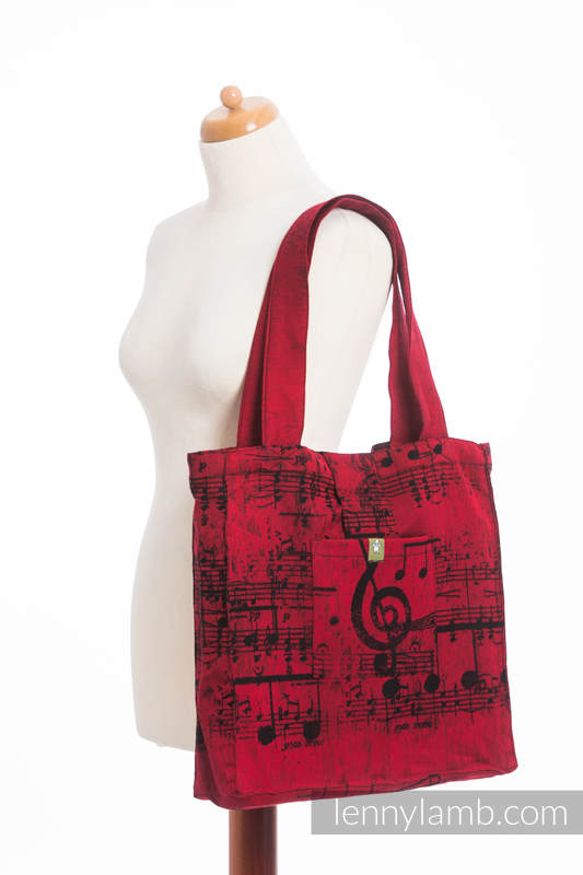 Lenny Lamb - Shoulder bag made of wrap fabric (100% cotton) - SYMPHONY FLAMENCO - standard size 37cmx37cm SYMPHONY FLAMENCO