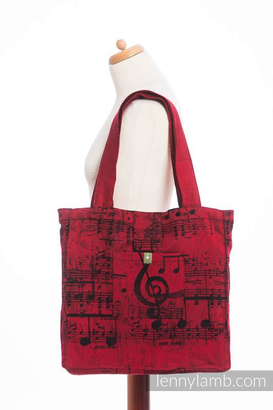 Lenny Lamb - Shoulder bag made of wrap fabric (100% cotton) - SYMPHONY FLAMENCO - standard size 37cmx37cm SYMPHONY FLAMENCO