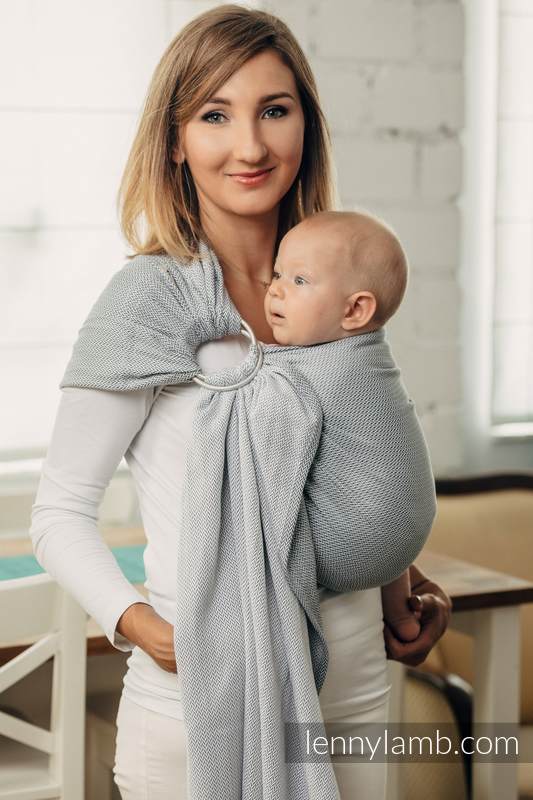 Lenny Lamb - Ring Sling LITTLE HERRINGBONE GREY