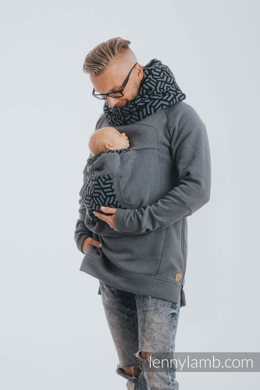 Lenny Lamb - Babywearing Sweatshirt 3.0 - Jeans with Kyanit - size M M