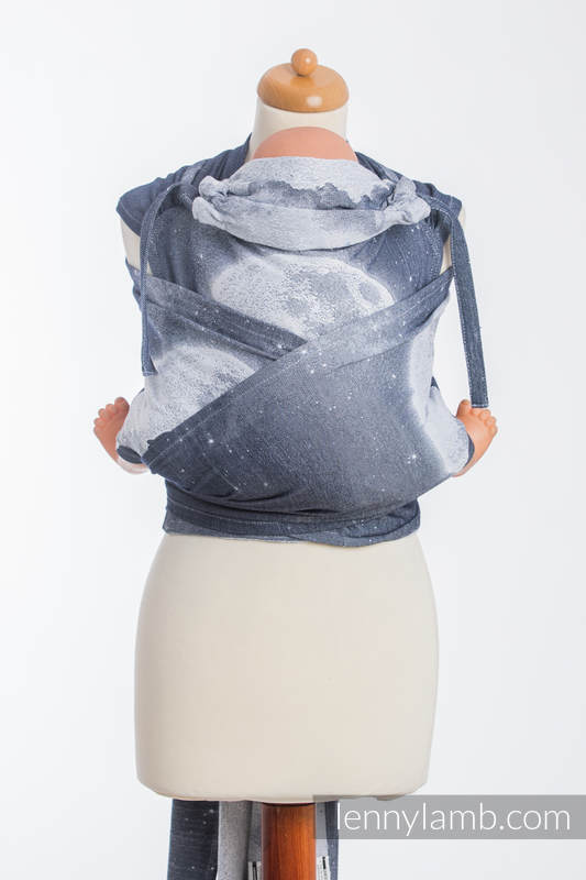 Lenny Lamb - WRAP-TAI carrier Mini with hood/ jacquard twill / 100% cotton / MOONLIGHT WOLF WRAP TAI MOONLIGHT WOLF