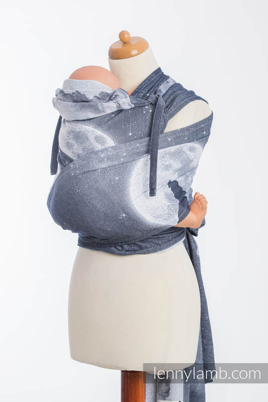 Lenny Lamb - WRAP-TAI carrier Mini with hood/ jacquard twill / 100% cotton / MOONLIGHT WOLF WRAP TAI MOONLIGHT WOLF