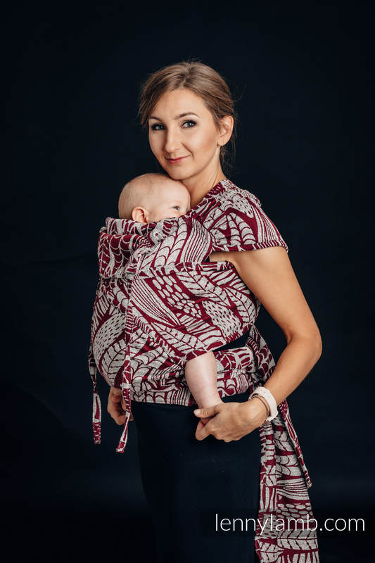 Lenny Lamb - WRAP-TAI carrier Mini with hood/ jacquard weave - 69% cotton WRAP TAI SKETCHES OF NATURE