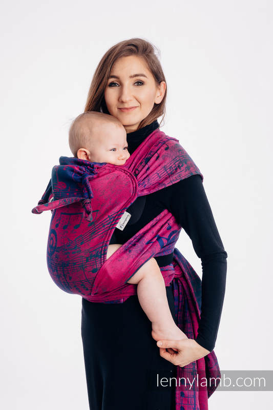 Lenny Lamb - WRAP-TAI carrier Mini with hood/ jacquard twill / 43% cotton WRAP TAI SYMPHONY DESIRE