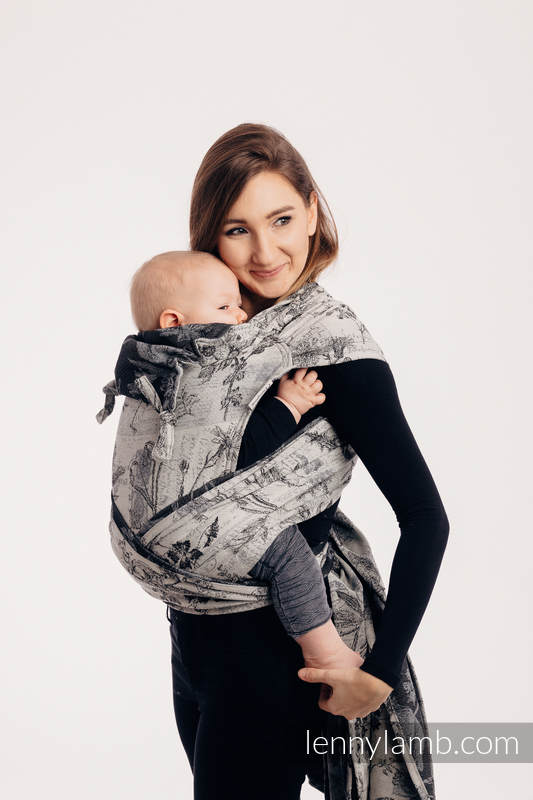 Lenny Lamb - WRAP-TAI carrier Toddler with hood/ jacquard twill / 100% cotton / HERBARIUM ROUNDHAY GARDEN WRAP TAI HERBARIUM ROUNDHAY GARDEN