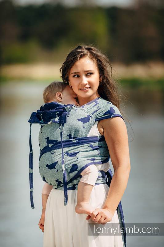 Lenny Lamb - WRAP-TAI carrier Toddler with hood - Jacquard twill - 65% cotton 35% silk - LARINA WRAP TAI LARINA