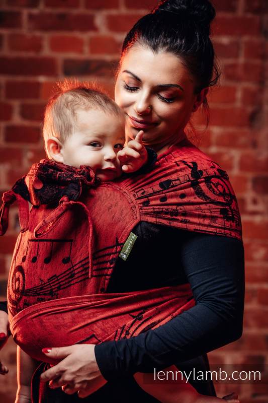 Lenny Lamb - WRAP-TAI carrier Toddler with hood/ jacquard twill / 100% cotton / SYMPHONY FLAMENCO WRAP TAI SYMPHONY FLAMENCO